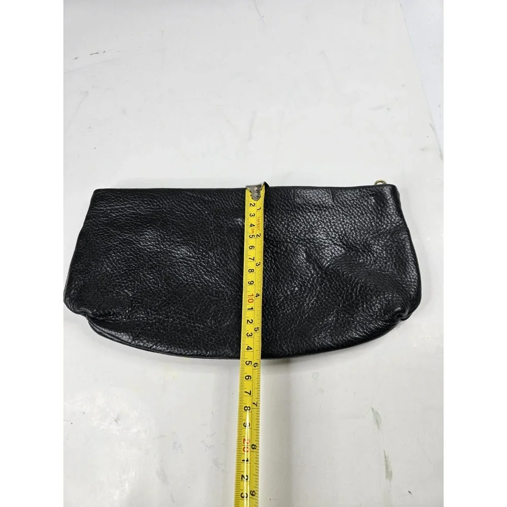 Women's Pebble Grain Continental‎ Clutch Wallet Black Vintage Hong Kong Cocktail